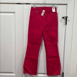Closed Women's Bright Pink Flare Jeans from Anthropologie